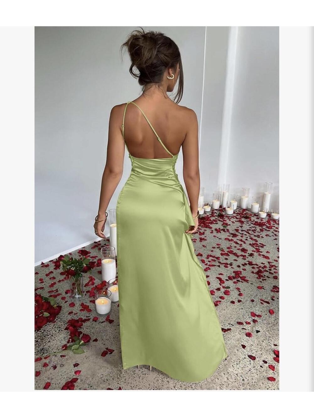 Viral OYS One Shoulder Formal Maxi Dress - Picture 2 of 4